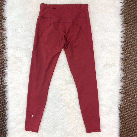 SWEATY BETTY Power 7/8 Leggings in Renaissance Red - Picture 7 of 16